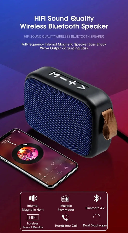 Wireless Mini Bluetooth Speaker Portable Subwoofer